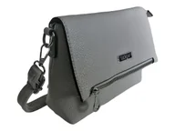 Torebki damskie - Klasyczna Szara Listonoszka ~ Torebka Damska ~ Mała Listonoszka Damska - miniaturka - grafika 1