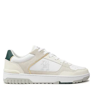 Sneakersy Tommy Hilfiger Th Basket Street Block FM0FM05117 Biały - Sneakersy męskie - miniaturka - grafika 1
