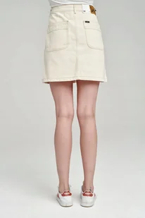 LEE SEASONAL SKIRT OFF WHITE L38ACXFR W29 - Spódnice - miniaturka - grafika 1