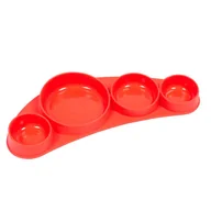 Miseczki i talerzyki dla dzieci - Silikonowy talerz Tiny Tapas Koo-di - Ladybug - miniaturka - grafika 1