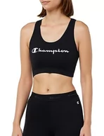 Legginsy - Champion Legacy American Classics W-Cotton Lycra Cropped Legginsy Damskie, Czarny, XXL - miniaturka - grafika 1
