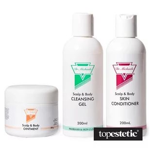 Dr Michaels Dr Michaels Zestaw Podstawowy Łuszczyca ZESTAW Maść 50 g + Żel 200 ml + Odżywka 200 ml - Zestawy kosmetyków damskich - miniaturka - grafika 1