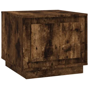 vidaXL Stolik kawowy dąb wędzony 51x50x44 cm materiał drewnopochodny - Ławy i stoliki kawowe - miniaturka - grafika 1