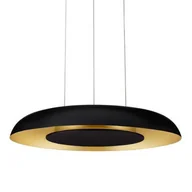 Lampy sufitowe - Regulowana lampa wisząca okrąg CAPINOTA LE44797 LED 24W 2700-4000K czarny złoty - miniaturka - grafika 1
