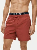 Kąpielówki męskie - Tommy Hilfiger Szorty kąpielowe UM0UM03749 Czerwony Regular Fit - miniaturka - grafika 1