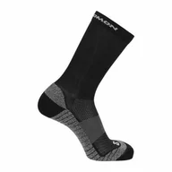 Skarpetki i podkolanówki sportowe - Skarpety Salomon Aero Crew Black / Ebony - miniaturka - grafika 1