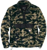 Bluzy męskie - Polar Carhartt Fleece Pullover Black Blind Duck - miniaturka - grafika 1