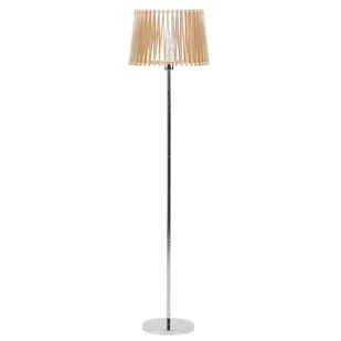 Beliani Lampa podłogowa Lampa podłogowa jasne drewno FORGE 230321 - Lampy stojące - miniaturka - grafika 1