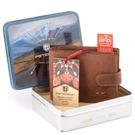 Portfele - PETERSON PORTFEL MĘSKI SKÓRZANY PTN 304Z 2-1-4 Hunter RFID PTN 304Z 2-1-4 - miniaturka - grafika 1