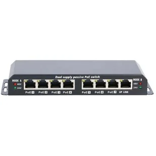 ExtraLink Poe Switch 8-7 Port 24V 90W With Power A - Switche - miniaturka - grafika 1
