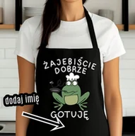 Fartuchy i rękawice kuchenne - ŚMIESZNY FARTUCH NA PREZENT DLA KUCHARZA Z IMIENIEM - miniaturka - grafika 1