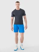 Spodenki męskie - 4F Spodenki treningowe szybkoschnące męskie - niebieskie XL - miniaturka - grafika 1