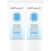 Kremy do twarzy z filtrem - Cell Fusion C Aquatica Cooling Sunscreen, Krem z filtrem chłodząco-nawilżający SPF50+/PA++++, 2x35ml - miniaturka - grafika 1