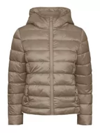 Kurtki damskie - PIECES Damska kurtka z kapturem PCBIRDIE, silver mink, XL - miniaturka - grafika 1