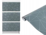 Okleiny - Okleina Meblowa Dekoracyjna Tapeta Klejowa Wzór Geometryczny 67x200cm Diy - miniaturka - grafika 1