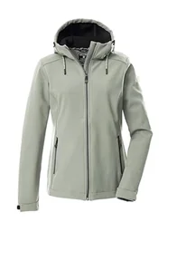 killtec Damska kurtka softshell z kapturem KOW 8 WMN SFTSHLL JCKT, jasna szałwia, 40, 43300-000 - Kurtki damskie - miniaturka - grafika 1