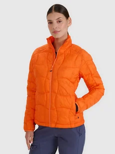 4F Kurtka puchowa trekkingowa z wypełnieniem Primaloft Silver damska - pomarańczowa L - Kurtki i kamizelki sportowe damskie 4F Kurtka puchowa trekkingowa z wypełnieniem Primaloft Silver damska - pomarańczowa L - Kurtki i kamizelki sportowe damskie - miniaturka - grafika 1