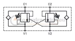 Zawór CBF OVCDEL3402 230 BAR-ZWROTNO HAMUJĄCY 3/4" - Akcesoria do hydrauliki siłowej - miniaturka - grafika 2
