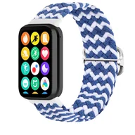 Akcesoria do smartwatchy - Pasek Pleciony Mi Band 8 Pro / M8 Pro (10), BLUE AND WHITE / NIEBIESKO-BIAŁY - miniaturka - grafika 1