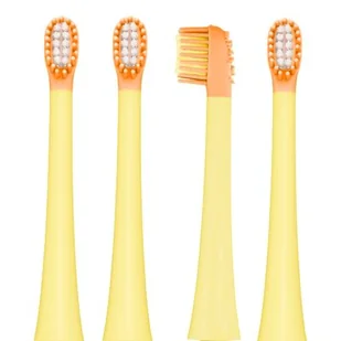 Vitammy Little Dino yellow Końcówki do szczoteczki 4 szt - Końcówki do szczoteczek elektrycznych - miniaturka - grafika 1