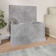 Skrzynie ogrodowe - vidaXL Skrzynia, szarość betonu, 70x40x38 cm, materiał drewnopochodny - miniaturka - grafika 1