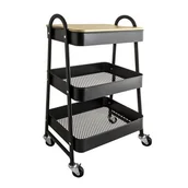 Szafki łazienkowe - Regał łazienkowy na kółkach 45,5 x 30,5 x 78,5 cm - miniaturka - grafika 1