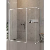 Kabiny prysznicowe - New Trendy EXK-2324 KABINA NEW MODUS WHITE WALK-IN U 140x120x200 CZYSTE 8mm ACTIVE SHIELD - miniaturka - grafika 1