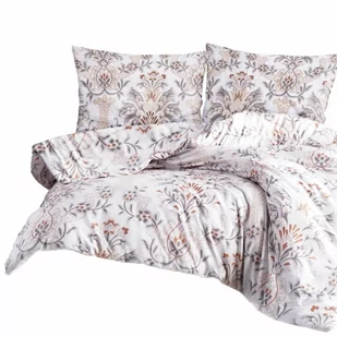 Komplet pościeli 160x200 100% NATURALNA BAWEŁNA Liya szary i beżowy ornament - Pościel Komplet pościeli 160x200 100% NATURALNA BAWEŁNA Liya szary i beżowy ornament - Pościel - miniaturka - grafika 1