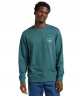 Bluzy męskie - Bluza Lee CREW SWS 112364563 Evergreen XXL - miniaturka - grafika 1