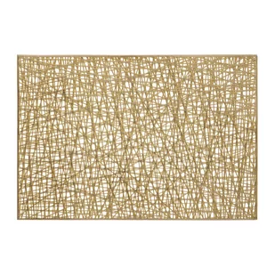 Mata stołowa Glamour 45 x 30 cm złota ażurowa AMBITION - Serwisy obiadowe - miniaturka - grafika 1