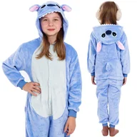 Moda i Uroda OUTLET - Piżama kigurumi Stitch kombinezon jednoczęściowy dziecięcy rozmiar 120-130 cm - miniaturka - grafika 1