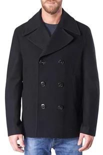 Płaszcz męski Tommy Hilfiger Short Peacoat krótki wełniany -XL - Płaszcze męskie - miniaturka - grafika 1
