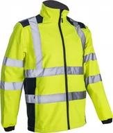 Odzież robocza - KURTKA ROBOCZA OCIEPLANA WODOODPORNA SOFTSHELL ODBLASKOWA HI-VIS KANPA XL - miniaturka - grafika 1