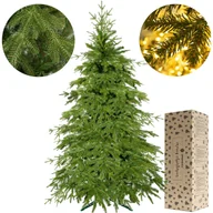 Choinki - Sztuczna choinka 220 cm jak żywa świerk naturalny PE premium drzewko świąteczne - miniaturka - grafika 1