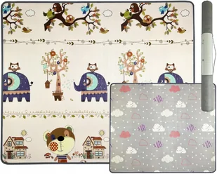 MATA PIANKOWA EDUKACYJNA DWUSTRONNA XPE 180x150 - Maty piankowe - miniaturka - grafika 1