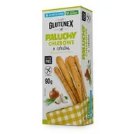 Paluszki - Glutenex Paluchy chlebowe z cebulą bez dodatku cukrów bezglutenowe 90 g - miniaturka - grafika 1