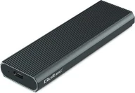 Obudowy i kieszenie na dyski twarde - Kieszeń Qoltec Obudowa na dysk M.2 SSD NVMe PCIe USB3.1 10Gb/s 4TB Grafit - miniaturka - grafika 1