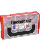 Akcesoria do elektronarzędzi - Fischer Fischer FIXtainer DUOPOWER plus śruba kołek jasnoszary czerwony 210 części (535969) - miniaturka - grafika 1