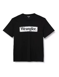 Koszulki męskie - Wrangler T-shirt męski, czarny, 4XL - grafika 1