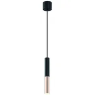 Lampy sufitowe - Orlicki Design Slimi lampa wisząca czarny różowe złoto OR80827 - miniaturka - grafika 1