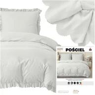 Pościel - Pościel 160 x 200 3cz z Falbaną Luxury Jowita 07 - miniaturka - grafika 1