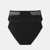 Majtki damskie - Majtki z wysokim stanem Hally 2-pak - miniaturka - grafika 1