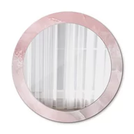 Lustra - Nowoczesne Lustro do Salonu Różowy kamień 70cm - miniaturka - grafika 1
