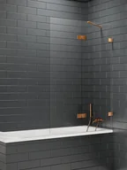 Parawany nawannowe - Parawan nawannowy New Trendy Avexa 130x150 cm 2-częściowy uchylny prawy miedź EXK-3815 - miniaturka - grafika 1