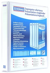 Donau Segregator ofertowy PP, A4/4RD/20, biały 2788204PL-09 - Segregatory - miniaturka - grafika 1