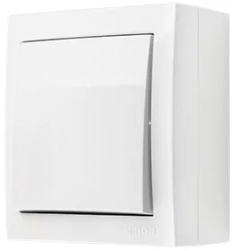 Simon Simon Aquaclick Przycisk zwierny bez piktogramu, 10 AX, 250 V biały ACP1/11 ACP1/11 - Wyłączniki światła i elektryczne - miniaturka - grafika 1