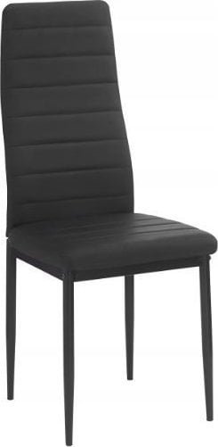 kontrast Krzesło tapicerowane nowoczesne do jadalni salonu Mark5 czarne