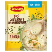Sosy w torebkach - Winiary Sos śmietanowy z zielonym pieprzem 30 g - miniaturka - grafika 1