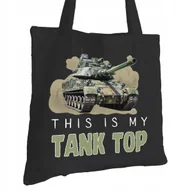 Torby i wózki na zakupy - Torba Bawełniana dla Żołnierza Czarna Na Prezent ekologiczna Trwały Nadruk - miniaturka - grafika 1