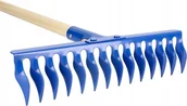 Grabie i motyki - GRABIE Z AERATOREM OGRODOWE METALOWE WERTYKULATOR 14-ZĘBÓW DREWNIANY TRZON - miniaturka - grafika 1